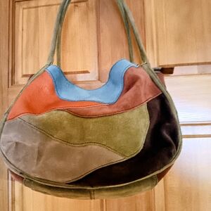 Vintage Lucky Brand Patchwork Shoulder Bag